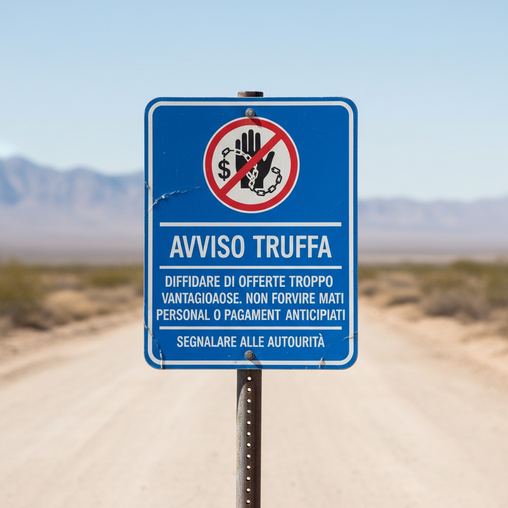 immagine di avviso truffa